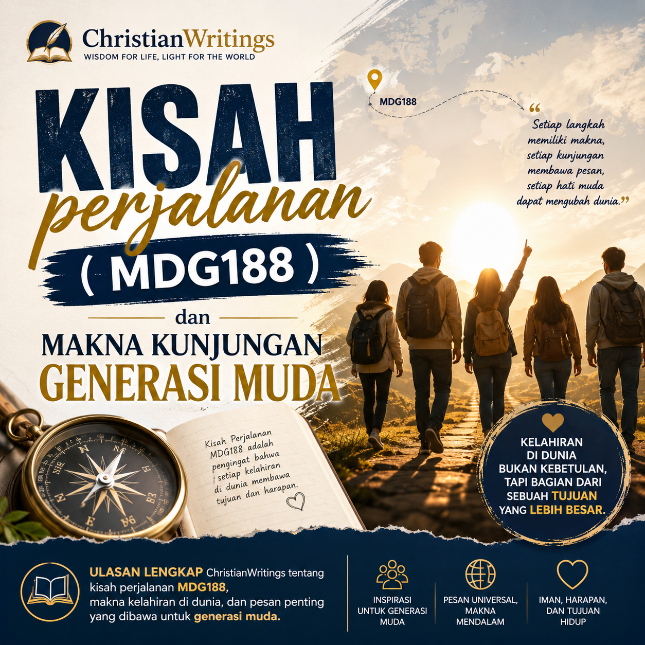 Ilustrasi perjalanan keilahian dalam narasi ChristianWritings